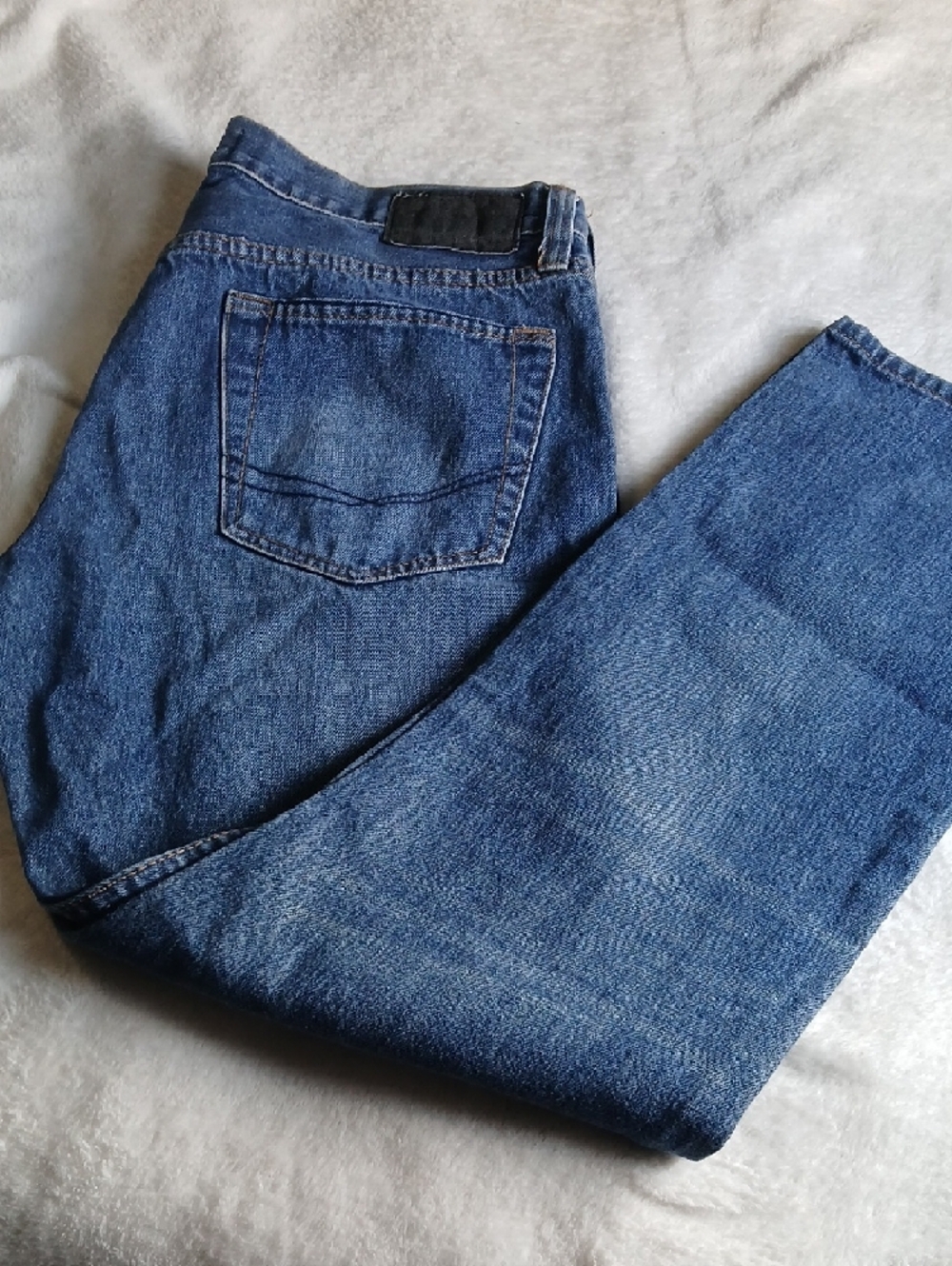 Bullhead Slim Straight Men's Jeans in Denim Blue - Picture 4 of 5